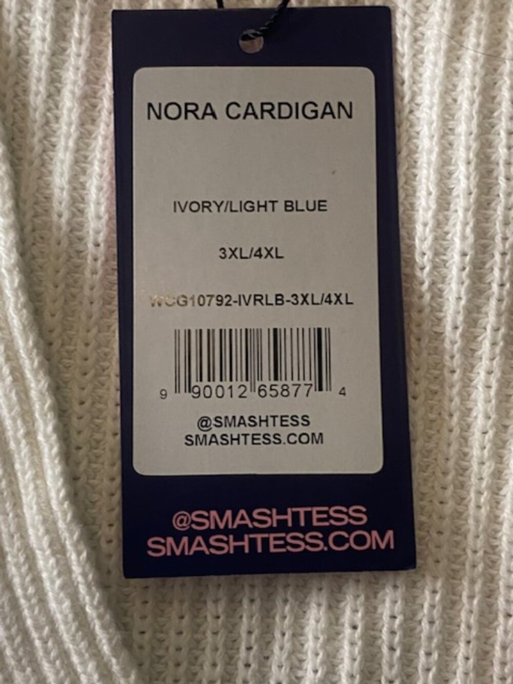 Smash + Tess Cardigan Daisy White & Blue Size 3XL - 4XL NWT! - Picture 11 of 16